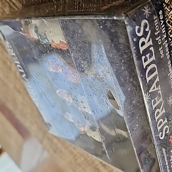 Vintage 2003 Boston Warehouse Susan Winget Frosty Fun Spreader Set of 4 - NIB - Picture 5 of 5